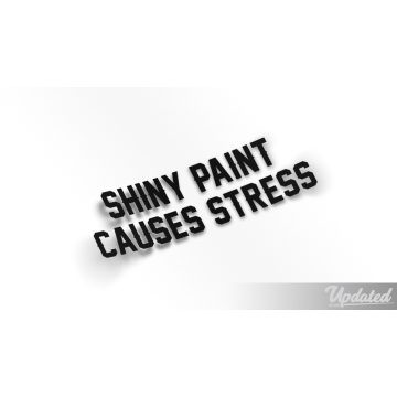 Shiny paint causes stress