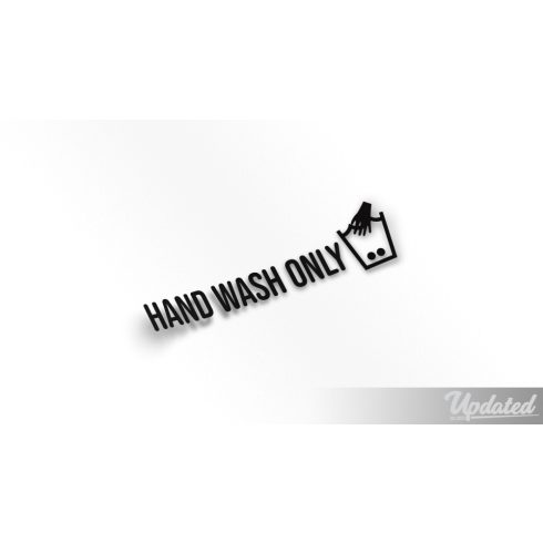 Hand wash only