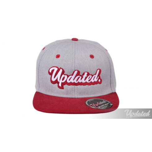 Fullcap sapi szürke-piros, hímzett