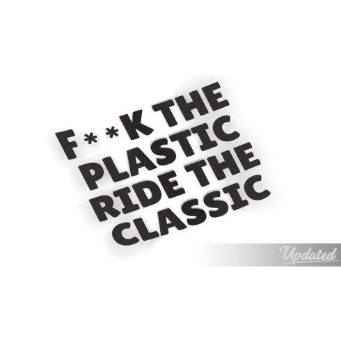 FCK the plastic matrica