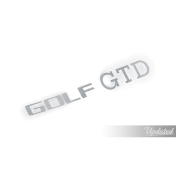 Golf 2 GTD embléma javító szálcsiszolt matrica